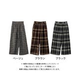 チェック柄ワイドパンツ 春 夏 秋 冬 M L | aquagarage | 詳細画像13