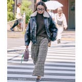 チェック柄ワイドパンツ 春 夏 秋 冬 M L | aquagarage | 詳細画像4