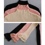 袖口レースリブニットトップス  春 秋 冬 M L レディース | aquagarage | 詳細画像15 