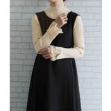 袖口レースリブニットトップス  春 秋 冬 M L レディース | aquagarage | 詳細画像6 