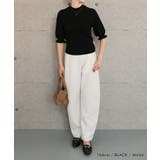 変わり編み五分袖ニット レディース 春 夏 秋 M L 半袖 5分袖 | aquagarage | 詳細画像11