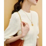 変わり編み五分袖ニット レディース 春 夏 秋 M L 半袖 5分袖 | aquagarage | 詳細画像7