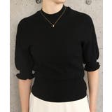 変わり編み五分袖ニット レディース 春 夏 秋 M L 半袖 5分袖 | aquagarage | 詳細画像10