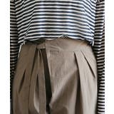 ウエストリボンアシンメトリータックパンツレディース 春 夏 秋 M L | aquagarage | 詳細画像3