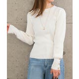パワショル袖ボタンニット 春 秋 冬 M L レディース | aquagarage | 詳細画像11 