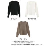 パワショル袖ボタンニット 春 秋 冬 M L レディース | aquagarage | 詳細画像15 