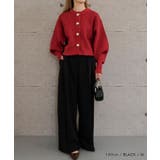 きちんと感がありながらもリラクシーな雰囲気を兼ね備えているタックワイドパンツ | aquagarage | 詳細画像7