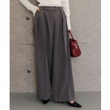 きちんと感がありながらもリラクシーな雰囲気を兼ね備えているタックワイドパンツ | aquagarage | 詳細画像11