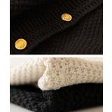 金ボタンニットベスト 春 秋 冬  レディース | aquagarage | 詳細画像17 