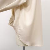 高見えする生地とデザインが魅力♪フロント裾タックブラウス | aquagarage | 詳細画像12