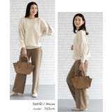 二の腕を自然にカバーしてくれるバルーン袖ニットトップス | aquagarage | 詳細画像12