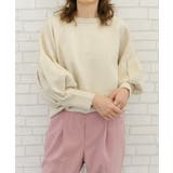 二の腕を自然にカバーしてくれるバルーン袖ニットトップス | aquagarage | 詳細画像13