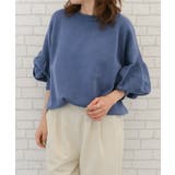 二の腕を自然にカバーしてくれるバルーン袖ニットトップス | aquagarage | 詳細画像17