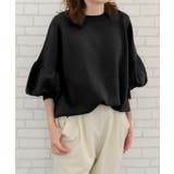 二の腕を自然にカバーしてくれるバルーン袖ニットトップス | aquagarage | 詳細画像19