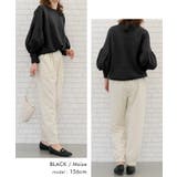 二の腕を自然にカバーしてくれるバルーン袖ニットトップス | aquagarage | 詳細画像20