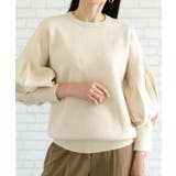 二の腕を自然にカバーしてくれるバルーン袖ニットトップス | aquagarage | 詳細画像9