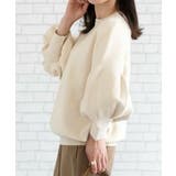 二の腕を自然にカバーしてくれるバルーン袖ニットトップス | aquagarage | 詳細画像10