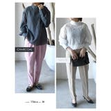 品ある艶と透け感が大人可愛い!ボリュームスリーブシアーブラウス シアーシャツ | aquagarage | 詳細画像19