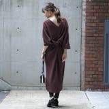 ワイン | ワンピース ニットワンピ ツイストワンピ | aquagarage