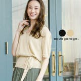 ウエストマーク Vネック 無地 | aquagarage | 詳細画像1 