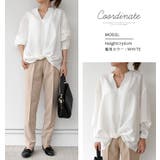 そのまま着るだけでこなれた印象に!裾ツイストスキッパーブラウス | aquagarage | 詳細画像13