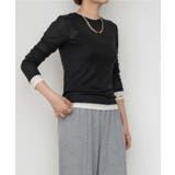 配色レイヤード風シアートップス 春 秋 冬 M レディース | aquagarage | 詳細画像8 