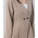 ノーカラーウエストシェイプペプラムジャケット 春 秋 M | aquagarage | 詳細画像19 