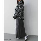シアーチェックオーバーサイズスキッパーブラウス 春 夏 秋 M | aquagarage | 詳細画像9