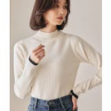 ボトルネックリブニットトップス 春 秋 冬 M レディース | aquagarage | 詳細画像3