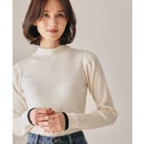 ボトルネックリブニットトップス 春 秋 冬 M レディース | aquagarage | 詳細画像4