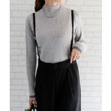 ボトルネックリブニットトップス 春 秋 冬 M レディース | aquagarage | 詳細画像11