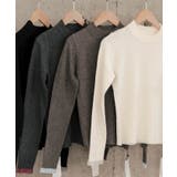 袖先シアーハイゲージニットトップス 春 秋 冬 M レディース | aquagarage | 詳細画像2