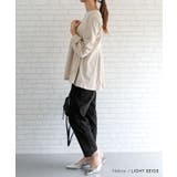 スエードキーネックペプラムトップス  レディース 春 秋 冬 M | aquagarage | 詳細画像16 