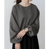 ダンボールニット裾ドロストトップス 春 秋 冬 M L レディース | aquagarage | 詳細画像3