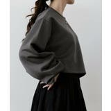 ダンボールニット裾ドロストトップス 春 秋 冬 M L レディース | aquagarage | 詳細画像4