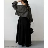 ダンボールニット裾ドロストトップス 春 秋 冬 M L レディース | aquagarage | 詳細画像5