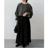 ダンボールニット裾ドロストトップス 春 秋 冬 M L レディース | aquagarage | 詳細画像6