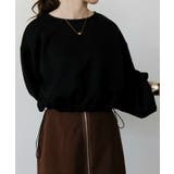 ダンボールニット裾ドロストトップス 春 秋 冬 M L レディース | aquagarage | 詳細画像7