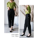 袖のシャーリングが目を引く！テレコリブパワショルトップス | aquagarage | 詳細画像18 