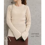 袖口の配色デザインがポイントのリブニット | aquagarage | 詳細画像14