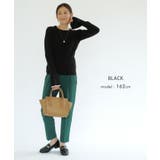 袖口の配色デザインがポイントのリブニット | aquagarage | 詳細画像19