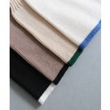 袖口の配色デザインがポイントのリブニット | aquagarage | 詳細画像4