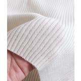 袖口の配色デザインがポイントのリブニット | aquagarage | 詳細画像7