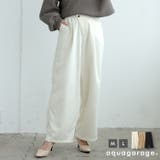 ロングシーズン使えるトレンドライクな1枚♪アシメタックパンツ | aquagarage | 詳細画像1