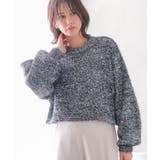 ラメフェザーハイネックショート丈ニットトップス | aquagarage | 詳細画像5