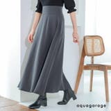 ジョーゼットハイウエストボリュームフレアスカート | aquagarage | 詳細画像1