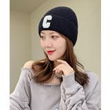 Cロゴニット帽 レディース 春 秋 冬 | aquagarage | 詳細画像13 