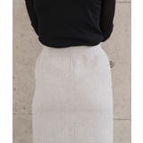 裾バイカラーリブニット裏起毛ナロースカート レディース 秋 冬 | aquagarage | 詳細画像14