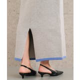 裾バイカラーリブニット裏起毛ナロースカート レディース 秋 冬 | aquagarage | 詳細画像15