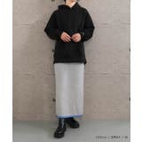 裾バイカラーリブニット裏起毛ナロースカート レディース 秋 冬 | aquagarage | 詳細画像16